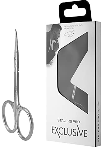 STALEKS PRO Tijeras profesionales exclusivas para cutículas (longitud de la hoja: 20 mm), diseño magnolia, modelo SX-20/2m
