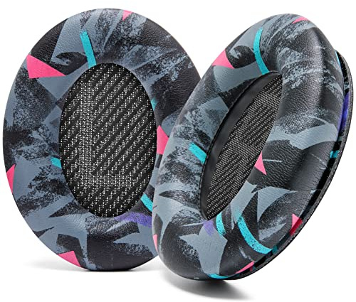 WC PadZ QC35 - Wicked Cushions Ear Pads for Bose QuietComfort 35 & 35ii | Made by Wicked Cushions | Softer Leather, Luxurious Memory Foam, Added Thickness & Durability | 90's Black