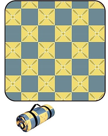 DOTBUY-SHOP Picknickdecke Wasserdicht, Campingdecke Stranddecke Maschinenwaschbar Faltbar Picknickmatte, für Outdoor Campen, Strand, Wandern und Ausflüge (300x200cm,Großes Quadrat)