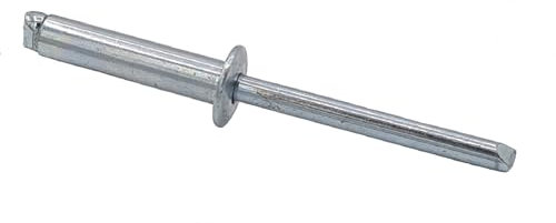 Offene Blindniete mit Sollbruchdorn Flachkopf Alu/Stahl verzinkt 6,4 x 30-100 Stück