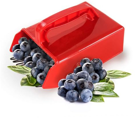 Recogedor De Bayas Con Peine Metálico, Herramienta Para Recoger Bayas, Peine Rastrillo De Plástico Para Arándanos, Pala De Plástico Para Recoger Arándanos Con Mango Ergonómico, No Daña Frutas Ni Plant