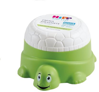 HiPP - Baby Care Feuchtigkeitscreme für Gesicht und Körper für Neugeborene, in Form einer niedlichen Schildkröte, für empfindliche Haut, mit Bio-Mandelöl, 1 Stück à 100 ml