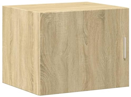 vidaXL Wall Cabinet, Storage Cupboard for Living Room, Wall Mounted Cabinet with Storage, Hanging Cabinet, Modern Style, Sonoma Oak Engineered Wood