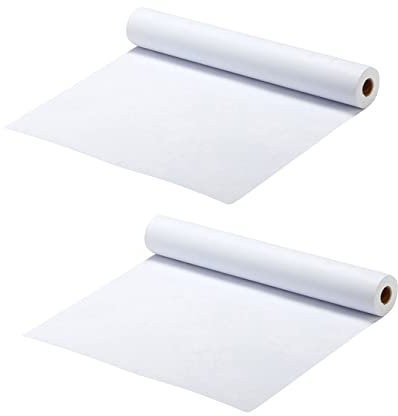 HOODANCOS 2rollen Weiße Zeichenpapierrolle Für Junge Mädchen Skizzieren Graffiti Papier Zeichenbedarf Malpapier Bastelarbeiten