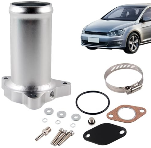 Hugwish Kit anulare Egr 1.9 tdi 130/160 HP Diesel, soppressore Egr, tubo di sostituzione valvola egr, kit tubo di sostituzione valvola in alluminio applicabile ai veicoli diesel