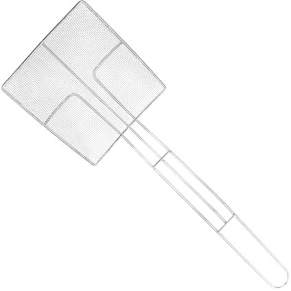 CIYODO Colino Quadrato Multiuso in Acciaio Inossidabile Resistente All'usura Manico Ispessito Per Filtraggio Alimenti in Cucina, Per Casa, Ristorante e Feste