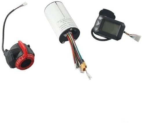 DEMULAX Scooter Controller Kit, Waterproof Electric Bike Brushless Motor Controller,Exceptional Performance And Sleek Carbon Fiber Electric Scooter Bike, LCD Monitor, Brake Set Brushless Motor Control