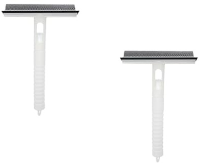WRITWAA 2pcs Multi-functional Window Cleaning Tool Glass Squeegee Home Window Wiper Cleaning Wiper for Bathroom Kitchen Living