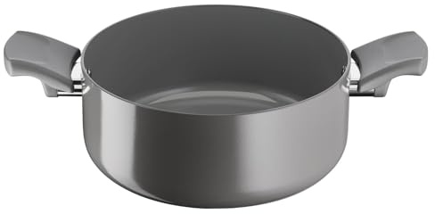 Lagostina Casseruola fonda 20 cm, Rivestimento in Ceramica Antiaderente, Scorrevolezza Ottimale, Indicatore di Temperatura Thermo-Signa, Induzione