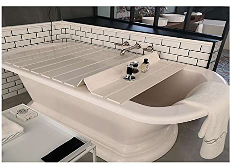 Cubierta aislante plegable para bañera, panel protector a prueba de polvo, fácil instalación, prevención de polvo, ideal para uso doméstico y spa, eficiencia energética, diseño