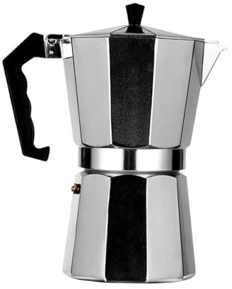 Caffettiere Moka Pentola ottagonale in alluminio italiana for tazze da tè portatile