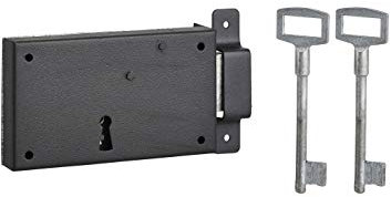 Serrure en applique pêne dormant 140 x 80 mm Thirard - Droite - Longueur 140 mm - Hauteur 80 mm