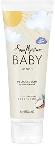 SheaMoisture Baby Lotion 100% Virgin Coconut Oil for Baby Skin Baby Lotion Clear Skin Moisturizer 8 oz