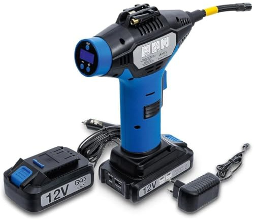 Compresseur d Air sur Batterie - 25,7 x 8,9 x 36,5 cm - Portable et Sans Fil, D-Work