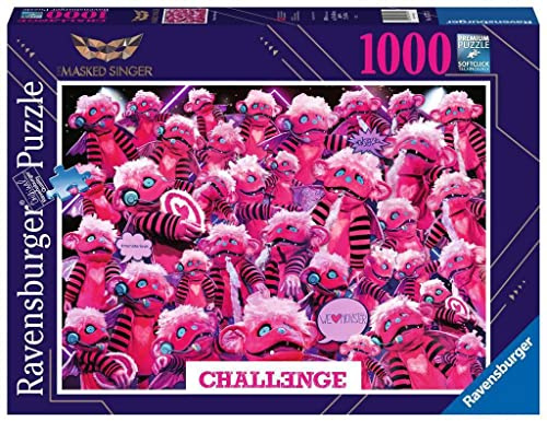 RAVENSBURGER PUZZLE 1000 Teile Challenge Monsterchen, Bekannt aus The Masked Singer, Puzzle für Erwachsene und Kinder ab 14 Jahren, mehrfarbig, 16771