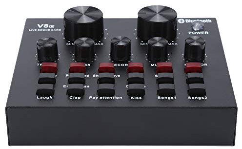 Live Sound Card - Voice Changer Device for PS4/Phone/Computer with Multiple Funny Sound Effect