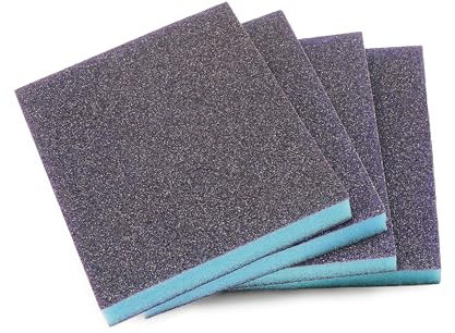 Jamiikury - Spugna abrasiva a grana 60 pezzi, lavabile e riutilizzabile, per legno, metallo, mobili, pittura e cartongesso