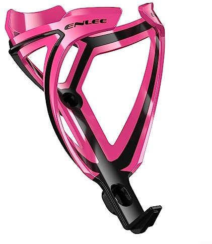 Water Bottle Cage, Two Tone Mountain Bike Water Bottle Cage Ultralight Fiberglass Road Bike MTB Cup Holder ( for PINK)