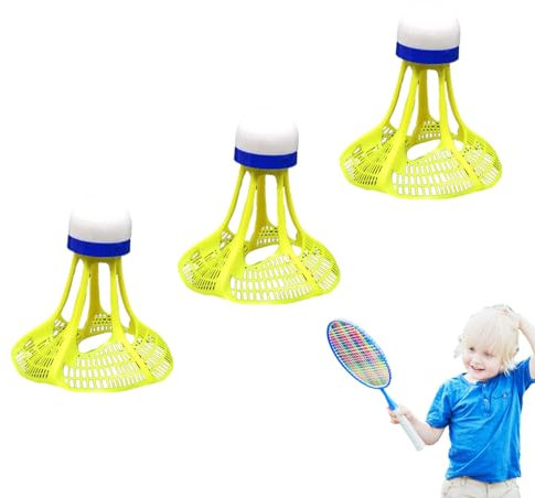 Leuchtende Federbälle – Stabile Badminton-Federbälle mit Lichtern – Badminton für Hinterhof, Badminton-Spiel im Freien bei Nacht, Badmintonzubehör, Geschenke für Teenager
