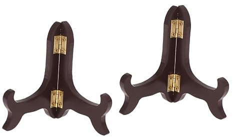 Cabilock 2 Pezzi Supporto in Legno Supporto Espositore Per Dolci Da Tè Piatti E Foto Design 4 Pollici
