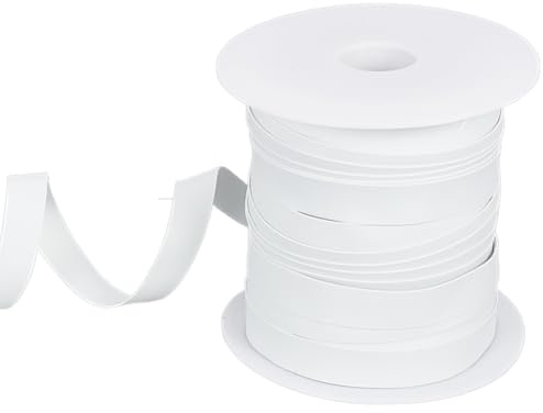 OLYCRAFT 36.6m Rubber Swimwear Elastic Band for Sewing 12mm Wide White Swim Flat Rubber Band Rubber Elastic for Sewing Elastic PVC Synthetic Rubber Band for Sewing Swimwear Accessories Craft