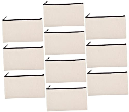 CIMAXIC 10stücke DIY Wärme Transfer Make-up Tasche Sublimation Aufbewahrungstasche Mit Reißverschluss Für Reise Und Organisation