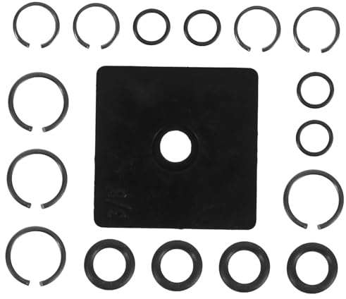 INOOMP 17 Piezas Anillos Retenedores Junta Tórica para Reparación Llave Neumática Compatible Eficiencia Sellado y Cambio Rápido Sockets