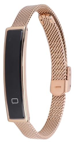 banapoy Pulsera Inteligente, Rastreadores Actividad Física, Regalos para Navidad, Mujeres y Hombres, Teléfono Bluetooth, Impermeabilización para Correr y Andar en (Gold)