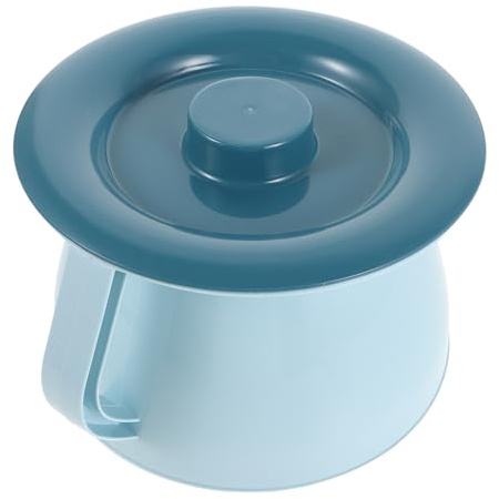 LOLIPPYY Tragbares Töpfchen mit Deckel Blaues Urinal für Unterwegs Leichtes Nachttöpfchen fürs Schlafzimmer Kindersicher Geruchsverschlossen