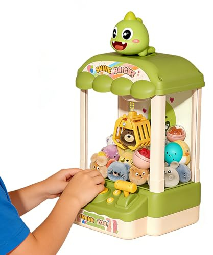 Claw Machine for Kids,Dinosaur Classroom Prize Toys,Candy Grabber Prize Dispenser - for Boys Girls Birthday Party Holiday Game Nights Family Gathering Themed Event Classroom Daycare Center