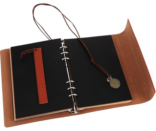 iplusmile Album Fotografico Fai da Te Vintage con Pagine Adesive Album di Ritagli Compatto per Foto di Varie Dimensioni Libro Fotografico Decorativo Portafoto da Viaggio con Tasche Porta