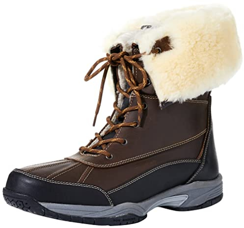 Rhinegold Brown Arctic Boots-6.5 (40)-Braun, Size (EU40)