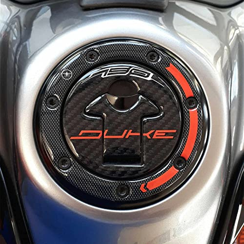 LABELBIKE 3D Motorrad Tankdeckelaufkleber kompatibel mit KTM | 790 Duke, Harzschutz, Kratzfestigkeit, Dekoration