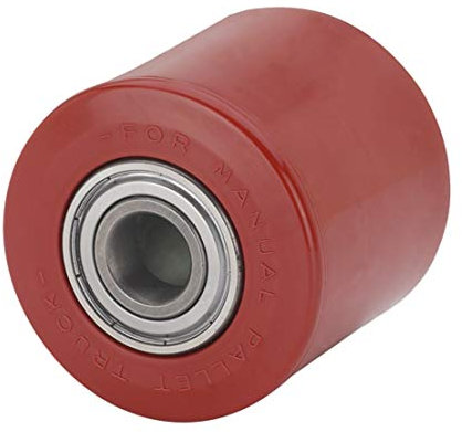 Hubwagenwalze ø 82 mm Breite 70 mm Achsloch 20 mm Polyurethan rot Räder Rollen Hubwagen Ersatzrolle