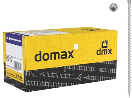 DMX - Konstruktionsschrauben Holzbauschrauben Spanplattenschrauben Tischlerschrauben mit Zylinderkopf gehärteter Kohlenstoffstahl TORX Vollgewinde 6mm - CPW - 100 Stck - 6x160 (100 St./Verp.)