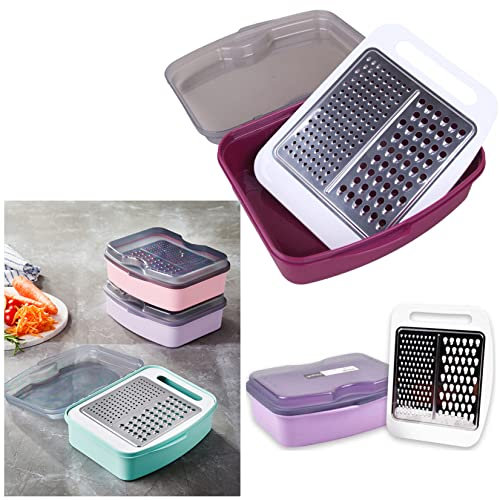 Multifunction Cheese Grater -Fruit & Vegetable Grater & Potato Shredder, Ginger Zester, Lemon Zester, Chocolate Grater, Fast & Easy (Veg & Cheese Grater)
