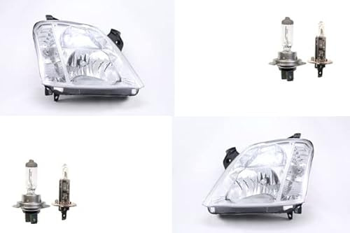 Johns, Scheinwerfer Halogen passend für Opel Meriva A 03-10 mit H7 H1 Satz Links Rechts