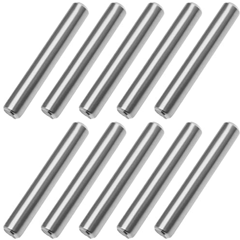 Create idea 40PCS 6x40mm Dowel Pin 304 Stainless Steel Shelf Support Pegs Pin Fasten Elements for Fixing a Component Position Join Components Sliver Tone