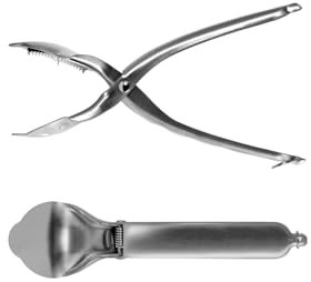 Westmark Maronenschneider, Mit gezackten Klingen, Länge: 20 cm, Rostfreier Edelstahl, Silber, 40422260