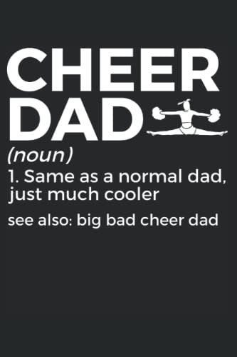 Cheer Dad Notebook: Gift Idea for cheerleader | Cheerleading Journal | College Ruled Lined Pages Book for Boys Girls Women Men (6x9 inches) | 110 pages