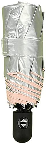 DUXEDO Ombrello da Viaggio, Ombrellone da Spiaggia, Ombrello Pieghevole Super Leggero con Colla Argentata 5 Mini ombrelli Pieghevoli da Sole (Color : Pink)