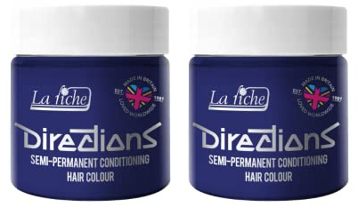 2 x La Riche Directions Semi-Permanent Hair Color 100ml Tub (Ultra Violet)