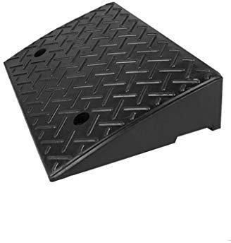 ANSNOW Bordsteinrampen, Schwarzes Gummi-Uphill-Dreieckspolster, Robuste, Langlebige Laderampen, Fahrrad- Und Motorrad-Sicherheitsrampen/Schwarz/50 * 32 * 11Cm