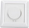 Voxura Concept Komplett Set: 1x Voxura Druck Wechsel Drehdimmer 6-100W/VA + 1x 021103 Gira 1-fach Standard 55 Reinweiß Abdeckrahmen 55x55 mm
