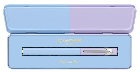 CARAN D'ACHE Füllfederhaltern + PAUL SMITH EDITION 4 / Sky Blue & Lavender Purple (F) - Limitierte Edition. Ref. 841.339