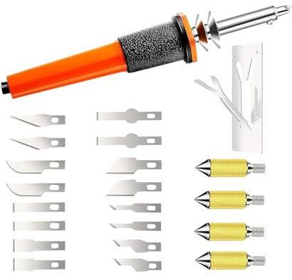Sharplace Elektrische Heißmesser-Schneidwerkzeuge, elektrisches Schaumstoff-Schneidwerkzeug, für Erwachsene, zum Schnitzen, Basteln, Stoff-Schablonenschneider