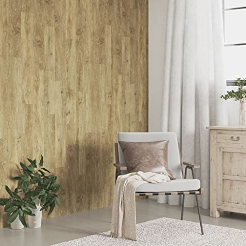 Baumaterialien Wandverkleidung Wandpaneele Holzoptik Braun PVC 4,12m²