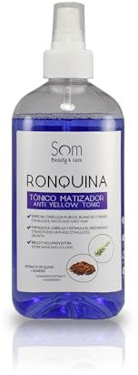 SOM Tónico Ronquina Azul - Matizador cabellos Rubios, Blancos y Grises - 500ml