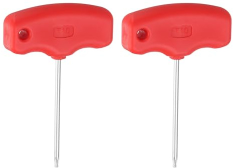 QUARKZMAN 2 st T10 Torx-skruvmejsel Stjärnnyckel med T-handtag CR-V Stål för CNC-svarv Verktygshållare