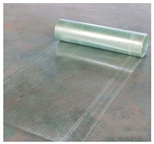 Placa de plástico acrílico transparente de policarbonato para techos, ignífugo, placa de iluminación diurna FRP de 1 mm, resistencia al impacto para invernadero, coche, cobertizo, toldo, sala de sol,